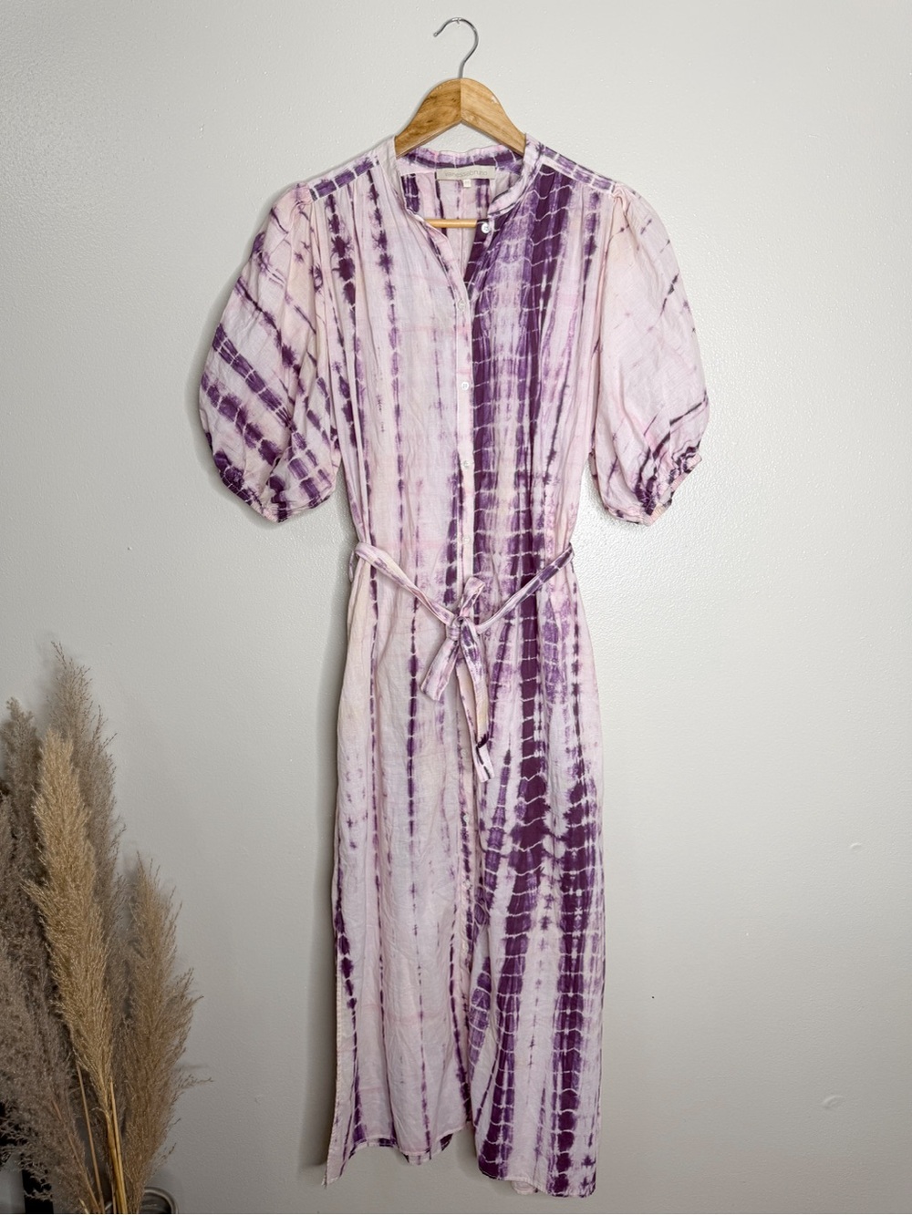 Vanessa Bruno | Cotton Tie Dye Midi Shirt Dress, 40